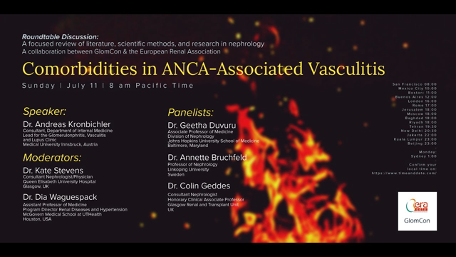 Comorbidities in ANCA-Associated Vasculitis