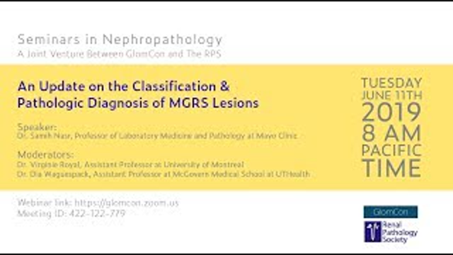 An Update on the  Classification & Pathologic Diagnosis of MGRS Lesions