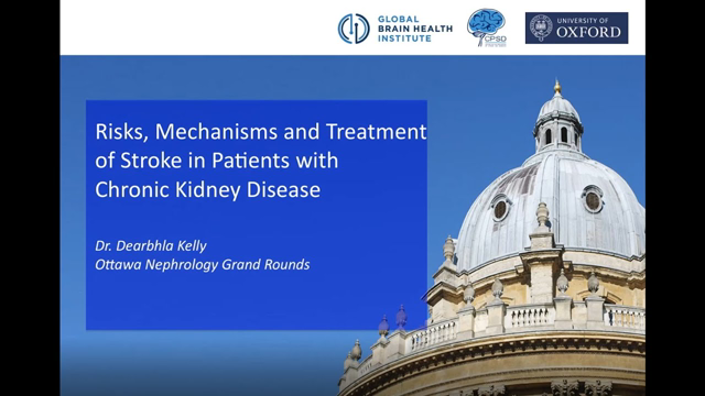 Stroke in Chronic Kidney Disease: Dr Dearbhla Kelly