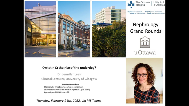 Dr. Jennifer Lees - Cystatin C: The Rise of the Underdog?