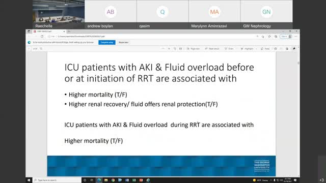 Lecture on CRRT - Dr. Yoosif Abdalla