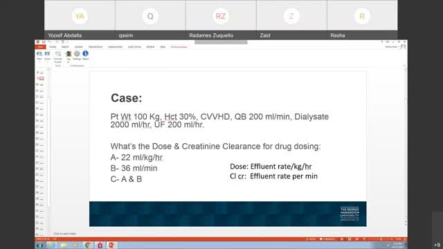 CRRT Lecture (Part 2) - Dr. Yoosif Abdalla