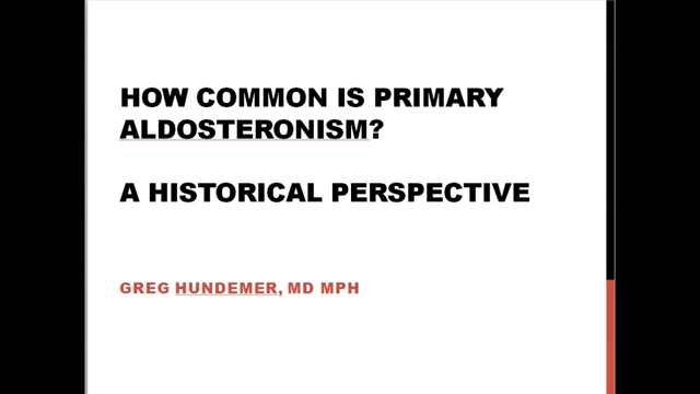 Primary Aldosteronism: Nephrology Grand Rounds in Ottawa