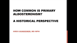 Primary Aldosteronism: Nephrology Grand Rounds in Ottawa