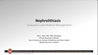 UW Urology Grand Rounds: Evaluation and Medical Management of Nephrolithiasis – 1/8/2025