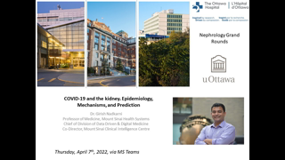 COVID-19 and the kidney. Epidemiology, Mechanisms, and Prediction with Dr. Girish Nadkarni