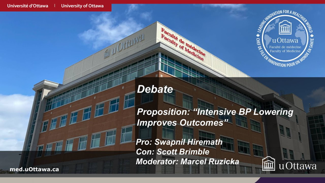 Debate: Intensive BP Lowering Improves Outcomes