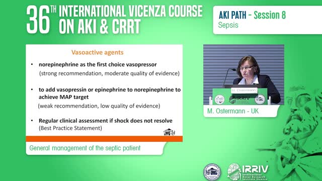 General management of the septic patient - M. Ostermann