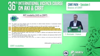 CRRT Modalities - T. RimmelÃ©
