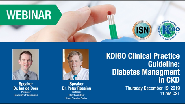 KDIGO-ISN Diabetes Management in CKD Guideline Webinar