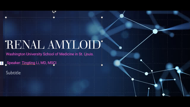 RENAL AMYLOID